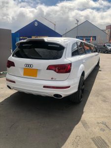 Audi Q7 Limousine Back View Birmingham